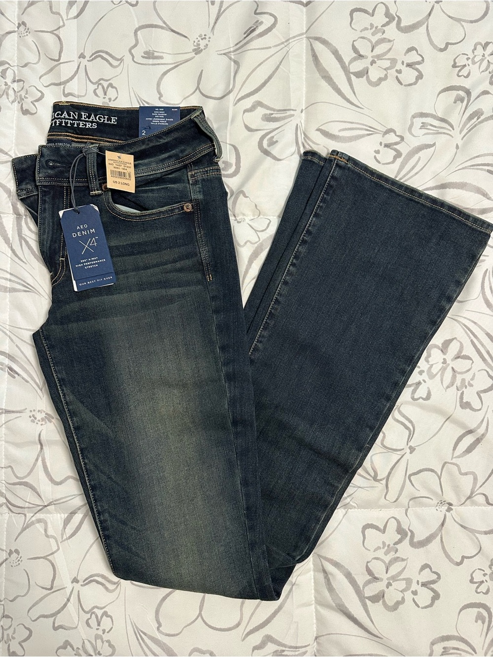 American Eagle Outfitters Women's Dark Indigo Flare Jeans